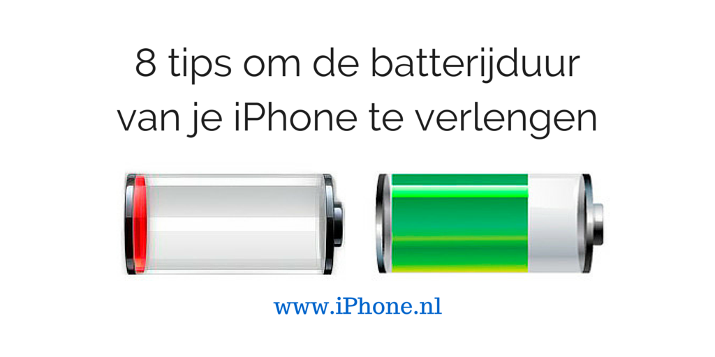 8 tips om de batterijduur van je iPhone te verlengen