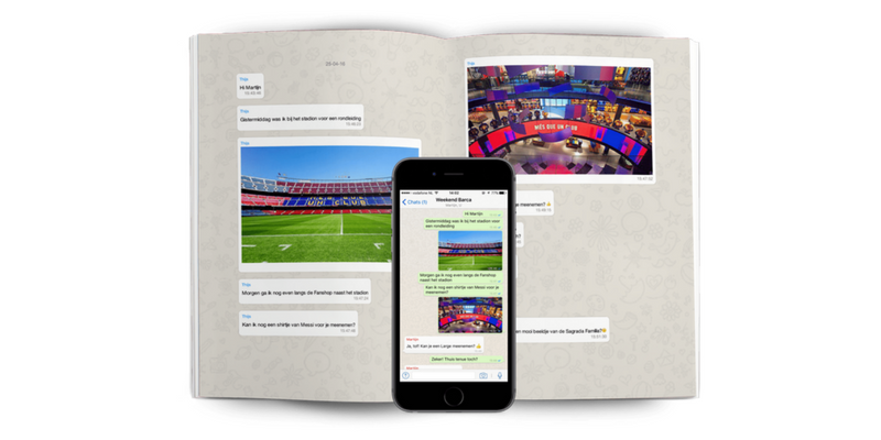WhatsApp berichten vereeuwigen doe je met Whappbook