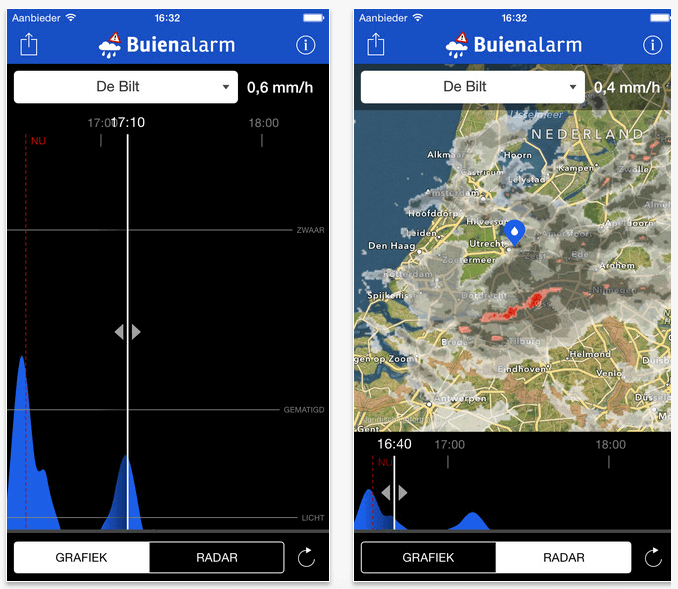 buienalarm iphone app