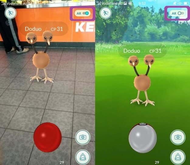 ar uitzetten pokemon go