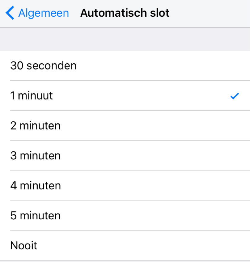 Automatisch slot instellen