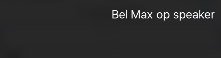 Bel via Siri op speaker