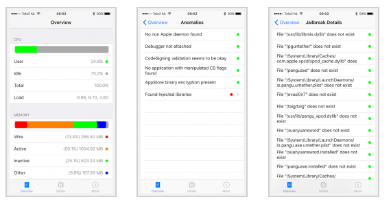 System and Security app