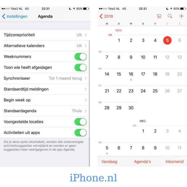 officieel Netelig details Zo voeg je weeknummers toe in de agenda op je iPhone en iPad